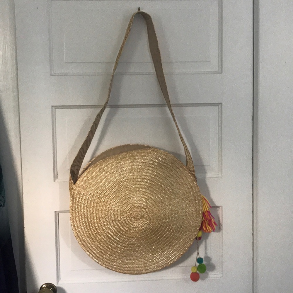 Drawstring Basket Weave Bag